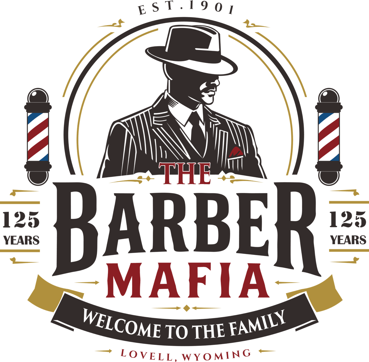 The Barber Mafia primary logo